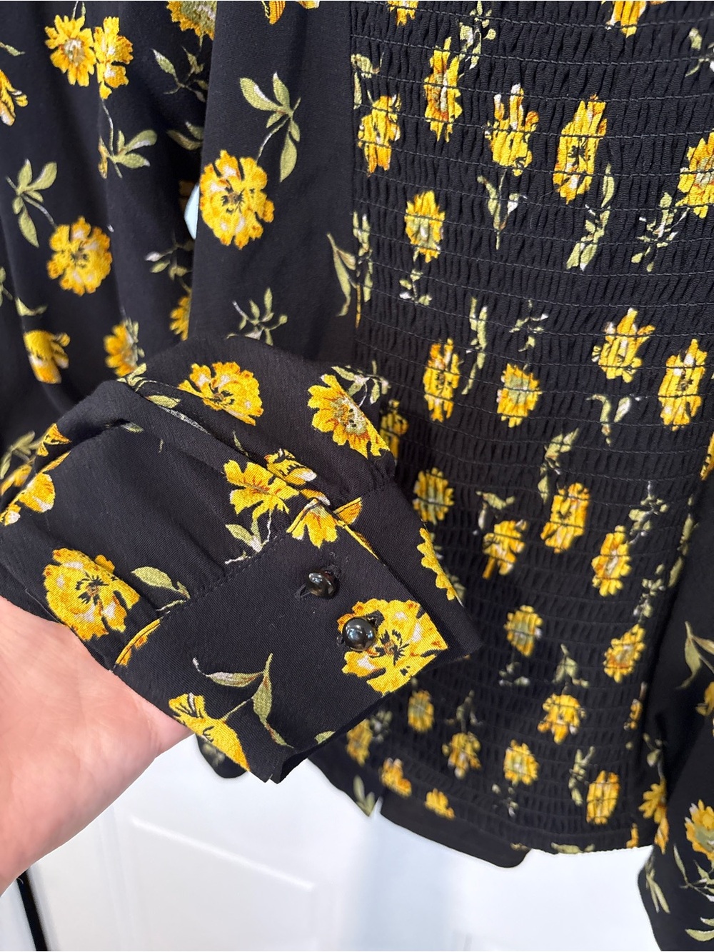 Sezane Annelise Floral Blouse Top 38 - Picture 8 of 9